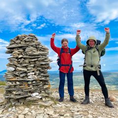 Vandring till toppen av Stor-Mittåkläppen