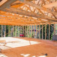 Ständerwerk und Dachstuhl im 1. Stockwerk (2010)